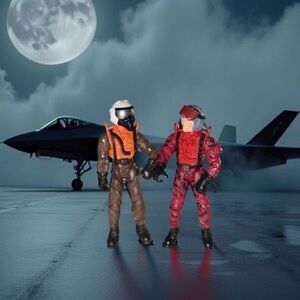 2005 The Corps Ivan Condor & Red Vulture Pilot Military Soldier Figures 4" A10